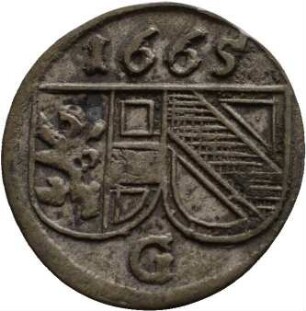 Münze, Pfennig, 1665