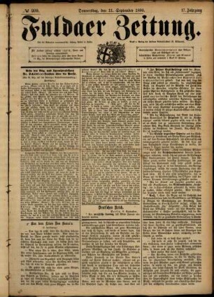Ausgabe vom Donnerstag, den 11. September 1890.