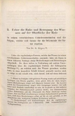 Ueber die Ruhe und Bewegung des Wassers auf der Oberfläche der Erde
