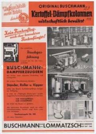 Kartoffeldämpferkolonnen - Wirtschaftlichkeit