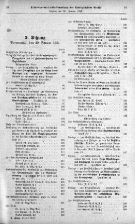 Sitzung 3, 20. Januar 1921