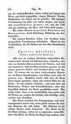 Zweiter Abschnitt. Nähere ursächliche Momente.
