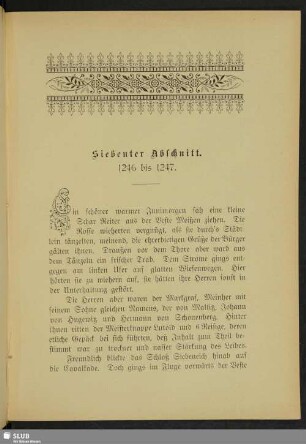 Siebenter Abschnitt. 1246 bis 1247