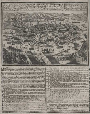 Flugblatt auf die Belagerung Landaus 1702