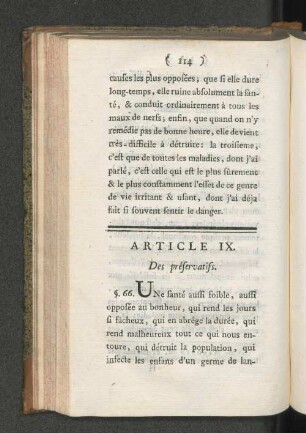 Article IX.