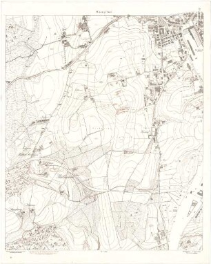 Fischer, Theodor; Kempten / Allgäu (Bayern); Generalbaulinienplan - Lageplan