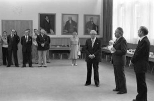 Amtseinführung des neuen Leiters der Stadtbibliothek Karlsruhe Dr. Heinz Schmitt