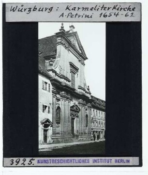 Würzburg, Karmelitenkloster (ehem. Magdalenen-/Reuererkloster) : Außenansicht, Fassade