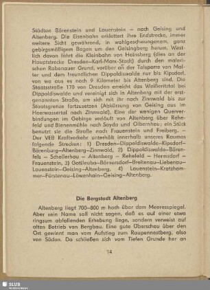Die Bergstadt Altenberg