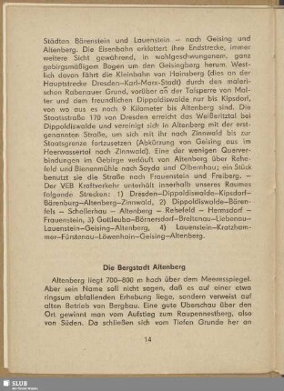 Die Bergstadt Altenberg