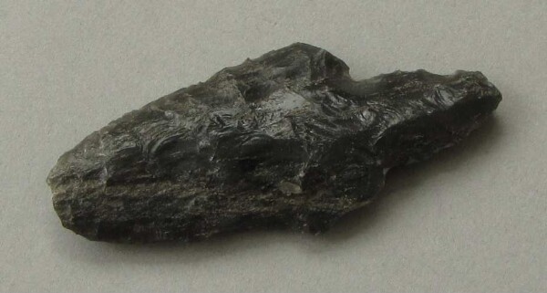 Arrowhead made from obsidian