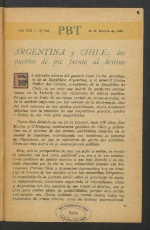 Argentina y Chile: dos pueblos de pie frente al destino