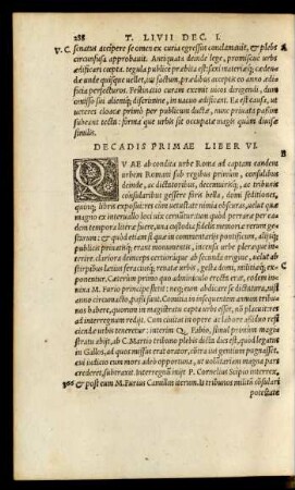 Decadis Primae Liber VI.
