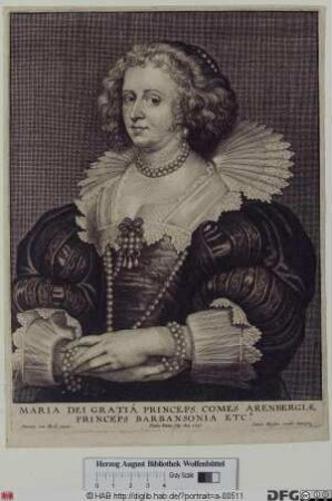 Bildnis Marie Arenberg et de Barbançon, duchesse d', geb. d'Avré