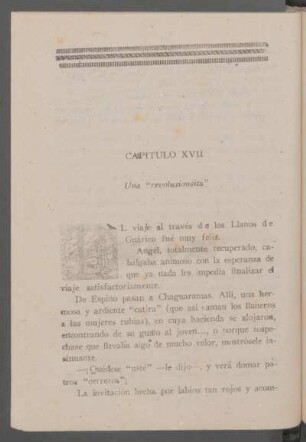 Capítulo [XXVII] - Una "revolusionsita"