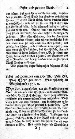 Lukas und Hannchen eine Operette.
