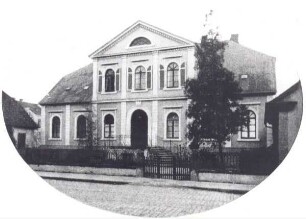 Blick auf das Palais Petri. Detmold. Lange Str. Papierabzug