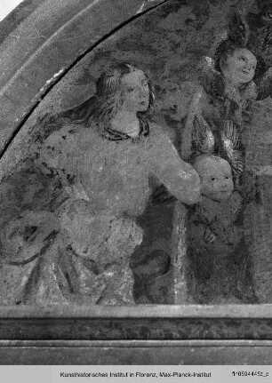 Madonna in der Mandorla und Engel