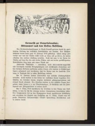Vormarsch zur Demarkationslinie; Abtransport nach dem Westen; Auflösung