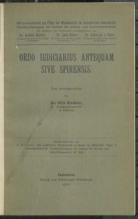 Ordo iudiciarius Antequam sive Spirensis