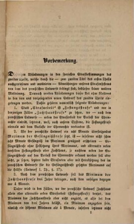 Erachten betreffend die Einführung eines Criminalgesetzbuches in Mecklenburg : Abdruck aus den Acten des Justizministeriums, 2