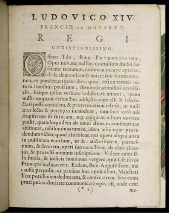 Luduvico XIV. Franciae Et Navarrae. Regi.