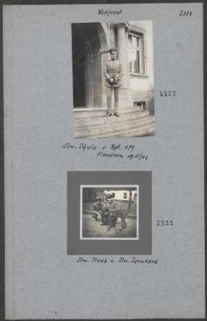 Ltn. Schulz v. Rgt. 189 Flandern 1915/1916