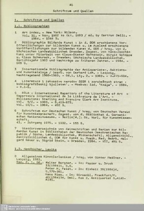 1.1. Bibliographien