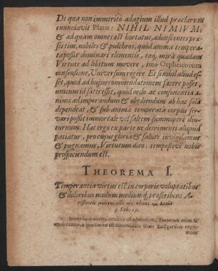 Theorema I. - V. Et Postremum.