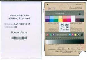Entnazifizierung Franz Roemer , geb. 06.03.1902 (Schlosser)