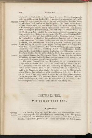 Zweites Kapitel. Der romanische Styl.