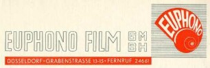 Geschäftskorrespondenz der Euphono Film GmbH.