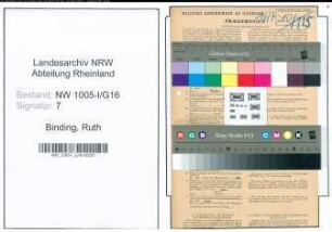 Entnazifizierung Ruth Binding , geb. 28.05.1922 (Angestellte)