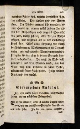 165-174, Siebenzehnte Anfrage
