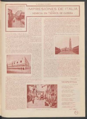Impresiones de Italia : Venecia en tiempos de guerra - [Traducción]