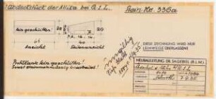 Reichsluftfahrtministerium, Berlin: Hauptgesims Q1L (Werkstein): Details 1:10