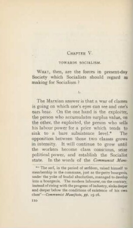 Chapter V. Towards Socialism.