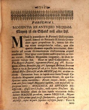 Specimen Parœmiarum Historicarum Ad Res Germaniæ Illustrandas Comparatarum