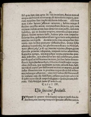 Caput IV. De Usu succini speciali.