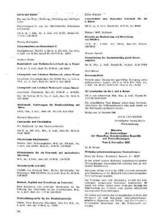Hinweise des Staatsverlages der Deutschen Demokratischen Republik auf Neuerscheinungen : vom 5. November 1965