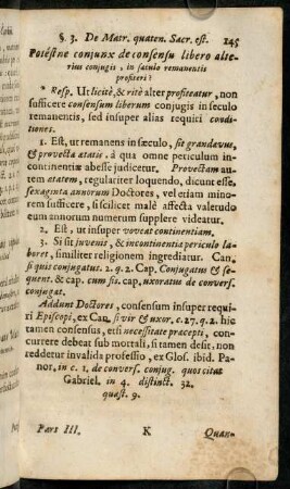 145-155, Potéstne conjunx de consensu libero alterius conjugis, ... - Estnè prohibita Polygamia?