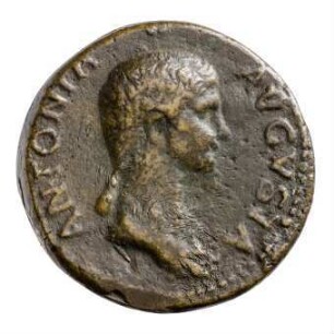 Münze, Dupondius, 41 - 50 n. Chr.