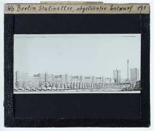 Berlin, Bauprojekt Stalinallee (heute Karl-Marx-Allee)