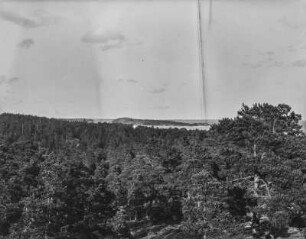 Landschaftsblick : Blick über skandinavischen Wald