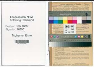 Entnazifizierung Erwin Tscherner , geb. 03.11.1904 (Steiger)