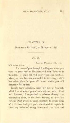 Chapter IV. December 10, 1845, to March 5, 1846