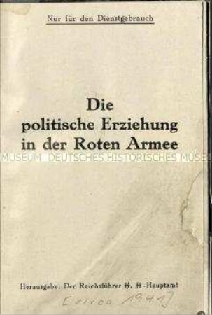 Veröffentlichung über die politische Erziehung in der Roten Armee