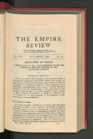 Vol. 8. December 1904. No. 47.