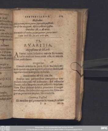 75. Avaritia.
