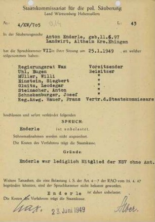 Enderle, Anton